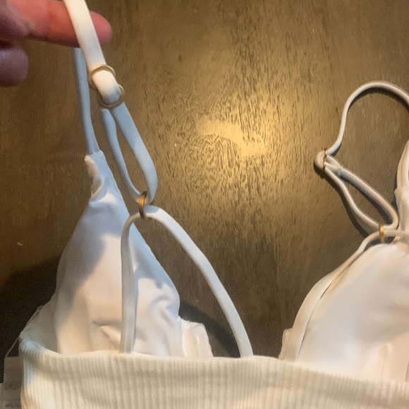 NWT L*Space Women's Siren Bikini Top White - Picture 10 of 16